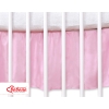 Baby cot decorative skirt dust Ruffle-Masking flounce 120x60cm- Hanging Hearts pink