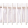 Baby cot decorative skirt dust Ruffle-Masking flounce 120x60cm- Hanging Hearts white