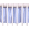 Baby cot decorative skirt dust Ruffle-Masking flounce 120x60cm- Hanging Hearts white dots on blue