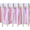 Baby cot decorative skirt dust Ruffle-Masking flounce 120x60cm- Hanging Hearts white dots on pink