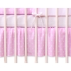Baby cot decorative skirt dust Ruffle-Masking flounce 120x60cm- Hanging Hearts white dots on pink