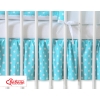 Baby cot decorative skirt dust Ruffle-Masking flounce 120x60cm- Hanging Hearts white dots on turquoise
