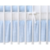 Baby cot decorative skirt dust Ruffle-Masking flounce 120x60cm- Hkanging Hearts blue checkered