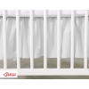 Baby cot decorative skirt dust Ruffle-Masking flounce 120x60cm- Little Prince/Princess gray