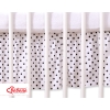 Baby cot decorative skirt dust Ruffle-Masking flounce 140x70cm- Hanging Hearts black dots on white