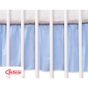 Baby cot decorative skirt dust Ruffle-Masking flounce 140x70cm- Hanging Hearts blue