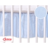 Baby cot decorative skirt dust Ruffle-Masking flounce 140x70cm- Hanging Hearts blue stripes