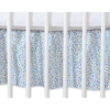 Baby cot decorative skirt dust Ruffle-Masking flounce 140x70cm- Hanging Hearts little blue flowers