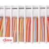 Baby cot decorative skirt dust Ruffle-Masking flounce 140x70cm- Hanging Hearts ornage stripes