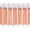 Baby cot decorative skirt dust Ruffle-Masking flounce 140x70cm- Hanging Hearts peach