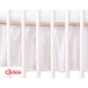 Baby cot decorative skirt dust Ruffle-Masking flounce 140x70cm- Hanging Hearts white