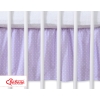 Baby cot decorative skirt dust Ruffle-Masking flounce 140x70cm- Hanging Hearts white polka dots on lilac