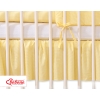 Baby cot decorative skirt dust Ruffle-Masking flounce 140x70cm- Hanging Hearts yellow stripes