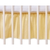 Baby cot decorative skirt dust Ruffle-Masking flounce 140x70cm- Hanging Hearts yellow stripes