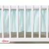 Baby cot decorative skirt dust Ruffle-Masking flounce 140x70cm- Little Prince/Princess mint
