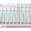 Baby cot decorative skirt dust Ruffle-Masking flounce 140x70cm- Little Prince/Princess mint