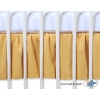 Baby cot decorative skirt dust Ruffle-Masking flounce 140x70cm- Teddy Bear Barnaba brown