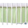 Baby cot decorative skirt dust Ruffle-Masking flounce 140x70cm- Teddy Bear Barnaba green
