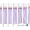 Baby cot decorative skirt dust Ruffle-Masking flounce 140x70cm- Teddy Bear Barnaba lilac