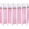 Baby cot decorative skirt dust Ruffle-Masking flounce 140x70cm- Teddy Bear Barnaba pink