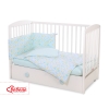 Baby Crib/Cot Bedding set 3-pcs - blue butterflies