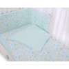 Baby Crib/Cot Bedding set 3-pcs - blue butterflies