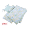 Baby Crib/Cot Bedding set 3-pcs - blue butterflies