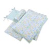 Baby Crib/Cot Bedding set 3-pcs - blue butterflies