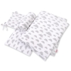 Baby Crib/Cot Bedding set 3-pcs - clouds gray