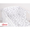 Baby Crib/Cot Bedding set 3-pcs - clouds gray