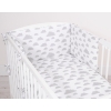 Baby Crib/Cot Bedding set 3-pcs - clouds gray