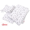 Baby Crib/Cot Bedding set 3-pcs - clouds gray