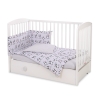 Baby Crib/Cot Bedding set 3-pcs - gray panda