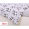 Baby Crib/Cot Bedding set 3-pcs - gray panda