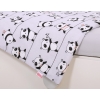 Baby Crib/Cot Bedding set 3-pcs - gray panda