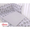 Baby Crib/Cot Bedding set 3-pcs - gray panda