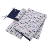 Baby Crib/Cot Bedding set 3-pcs - gray rabbits