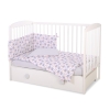 Baby Crib/Cot Bedding set 3-pcs - hedgehogs Gray