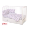 Baby Crib/Cot Bedding set 3-pcs - hedgehogs Gray