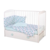 Baby Crib/Cot Bedding set 3-pcs - hedgehogs mint