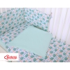 Baby Crib/Cot Bedding set 3-pcs - hedgehogs mint