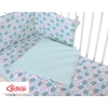 Baby Crib/Cot Bedding set 3-pcs - hedgehogs mint