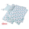Baby Crib/Cot Bedding set 3-pcs - hedgehogs mint