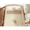 Baby Crib/Cot Bedding set 3-pcs (L60)- Good night brown