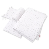 Baby Crib/Cot Bedding set 3-pcs - mini gray stars