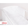 Baby Crib/Cot Bedding set 3-pcs - mini gray stars