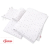 Baby Crib/Cot Bedding set 3-pcs - mini gray stars