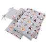 Baby Crib/Cot Bedding set 3-pcs - mint animals