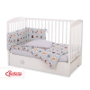 Baby Crib/Cot Bedding set 3-pcs - mint animals