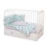 Baby Crib/Cot Bedding set 3-pcs - mint rabbits